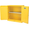 Global Industrial™ Flammable Liquid Cabinet, 30 Gallon Manual Close Double Door, 43