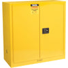 Global Industrial™ Flammable Liquid Cabinet, 30 Gallon Manual Close Double Door, 43