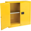 Global Industrial™ Flammable Liquid Cabinet, 30 Gallon Manual Close Double Door, 43