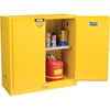 Global Industrial™ Flammable Liquid Cabinet, 30 Gallon Manual Close Double Door, 43