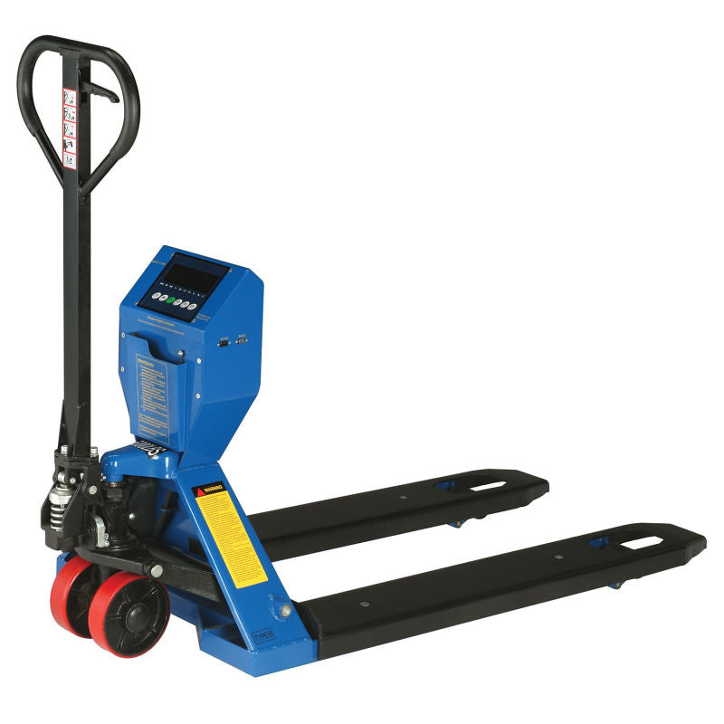 Global Industrial™ Low Profile Pallet Jack Scale Truck 5000 Lb. Capacity 27 x 48 Forks