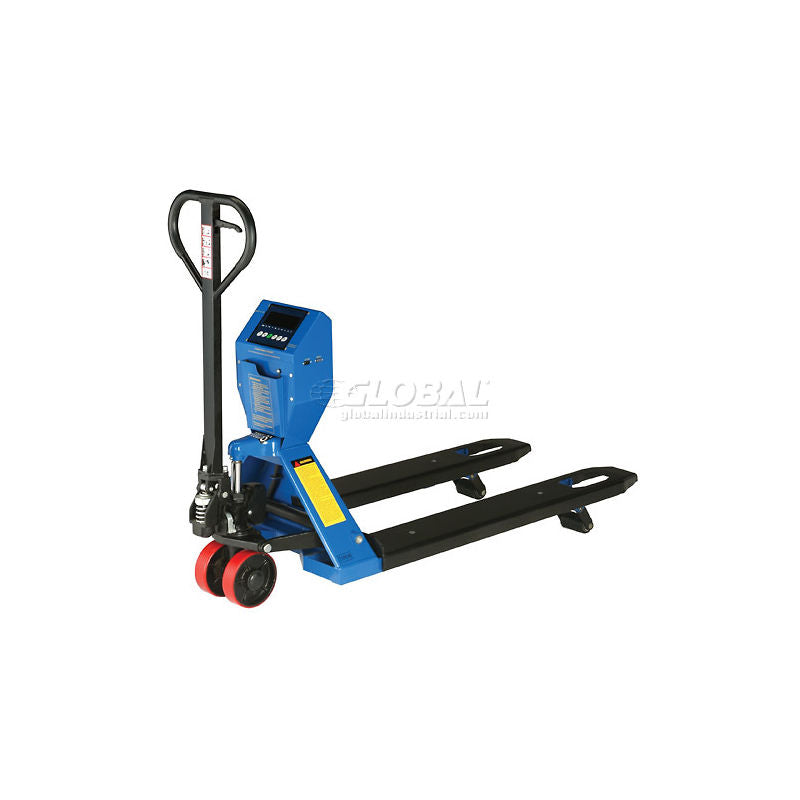 Global Industrial™ Low Profile Pallet Jack Scale Truck 5000 Lb. Capacity 27 x 48 Forks