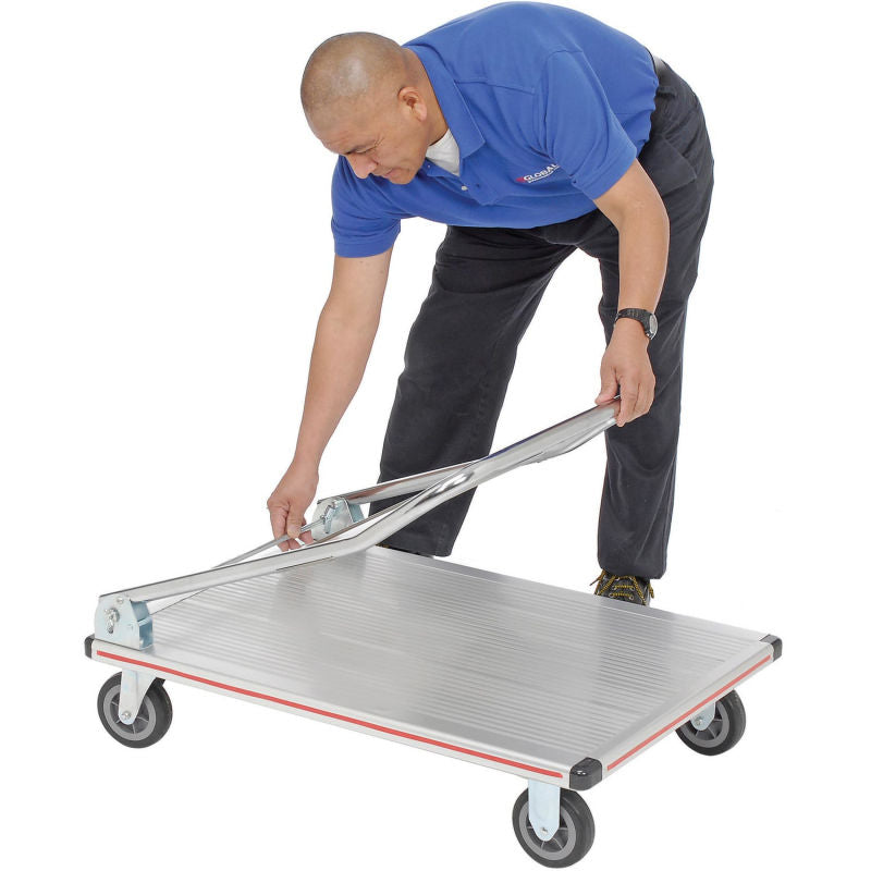 Global Industrial™ Folding Aluminum Platform Truck 36 x 24 600 Lb. Capacity