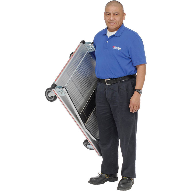 Global Industrial™ Folding Aluminum Platform Truck 36 x 24 600 Lb. Capacity
