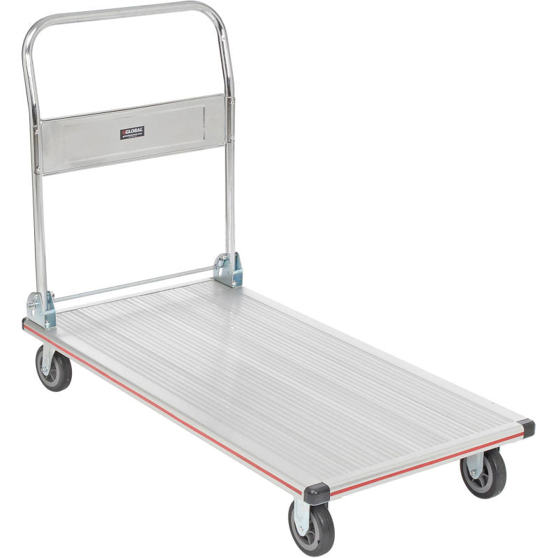 Global Industrial™ Folding Aluminum Platform Truck 48 x 24 600 Lb. Capacity