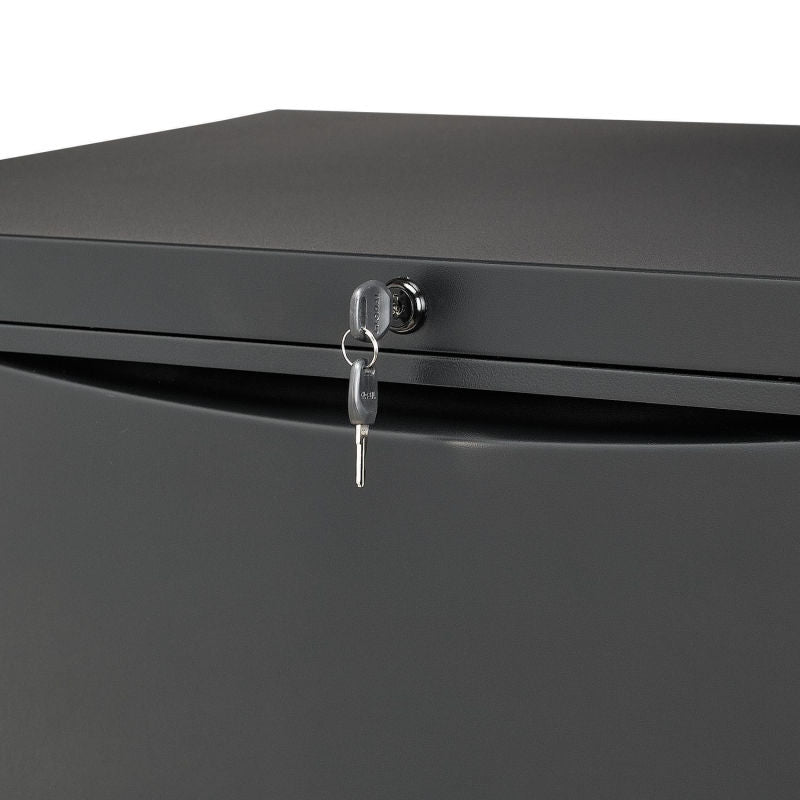Interion® 36" Premium Lateral File Cabinet 4 Drawer Black