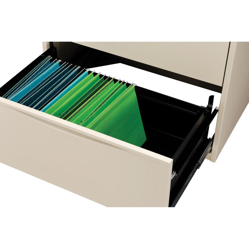 Interion® 36" Premium Lateral File Cabinet 5 Drawer Putty