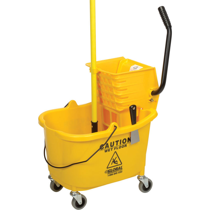 Global Industrial™ Mop Bucket And Wringer Combo - Side Press
