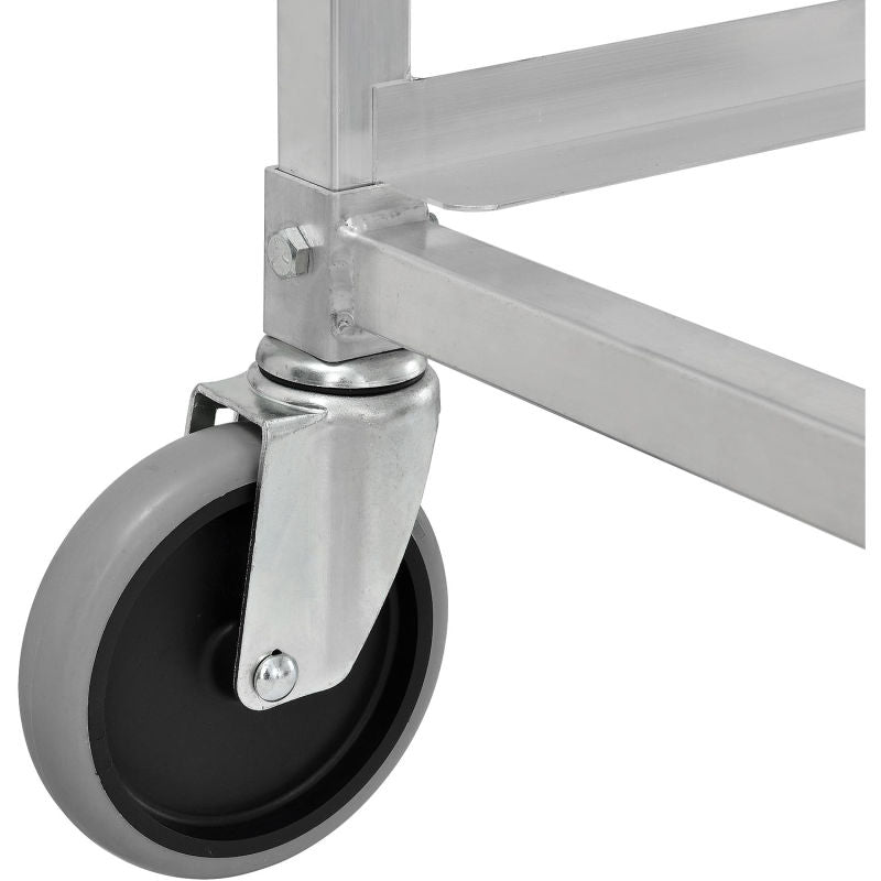 Global Industrial™ NSF Aluminum Lug Cart 26"L x 19"W x 70"H, 6 Tote Capacity, Unassembled
