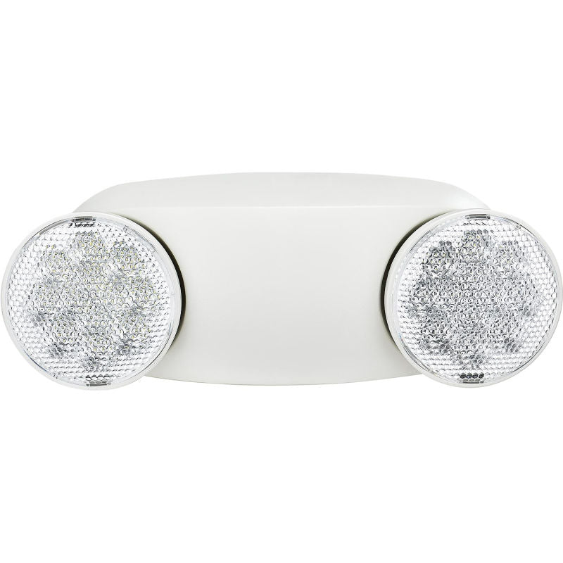 Global Industrial™ 2 Head Round LED Emergency Light w/ Adjustable Optics, Ni-Cad Battery Backup