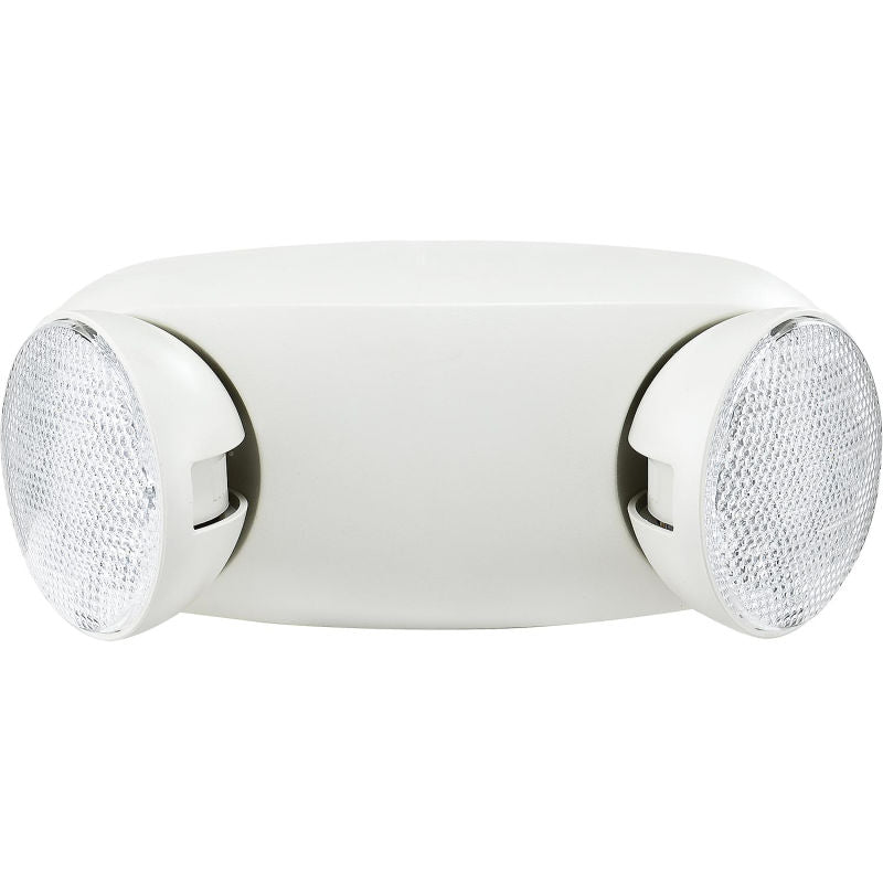 Global Industrial™ 2 Head Round LED Emergency Light w/ Adjustable Optics, Ni-Cad Battery Backup
