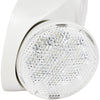 Global Industrial™ 2 Head Round LED Emergency Light w/ Adjustable Optics, Ni-Cad Battery Backup