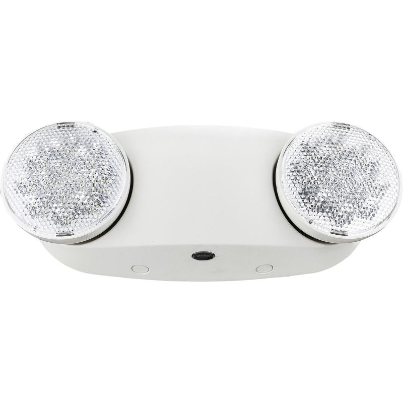 Global Industrial™ 2 Head Round LED Emergency Light w/ Adjustable Optics, Ni-Cad Battery Backup