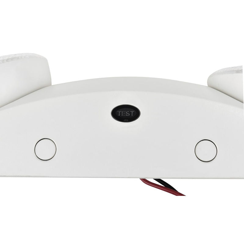 Global Industrial™ 2 Head Round LED Emergency Light w/ Adjustable Optics, Ni-Cad Battery Backup
