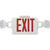 Global Industrial™ Combo LED Emergency Exit Sign, Red Letters, Ceiling & Wall Mount