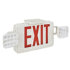 Global Industrial™ Combo LED Emergency Exit Sign, Red Letters, Ceiling & Wall Mount