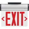 Global Industrial™ Surface Mount LED Edge Lit Exit Sign Red Letters Nickel-Cadmium Battery UL