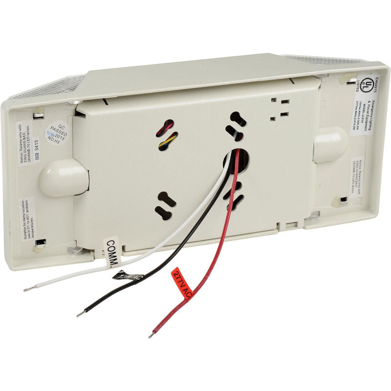 Global Industrial™ 2 Head LED Emergency Unit w/ Fixed Optics and Ni-Cad Battery Backup