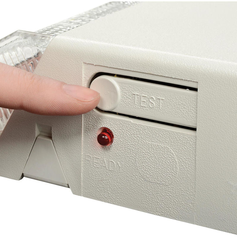Global Industrial™ 2 Head LED Emergency Unit w/ Fixed Optics and Ni-Cad Battery Backup