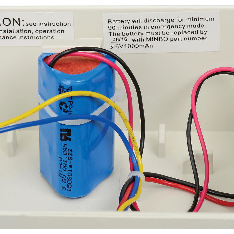 Global Industrial™ 2 Head LED Emergency Unit w/ Fixed Optics and Ni-Cad Battery Backup