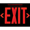 Global Industrial™ LED Exit Sign, Red Letters, Universal Mount, White, 1 or 2 Sides