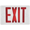 Global Industrial™ LED Exit Sign, Red Letters, Universal Mount, White, 1 or 2 Sides