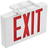 Global Industrial™ LED Exit Sign, Red Letters, Universal Mount, White, 1 or 2 Sides