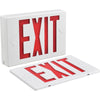 Global Industrial™ LED Exit Sign, Red Letters, Universal Mount, White, 1 or 2 Sides