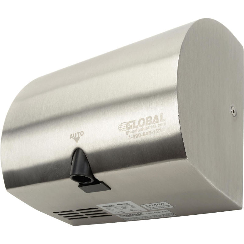 Global Industrial™ High Velocity Automatic Hand Dryer - Stainless Steel