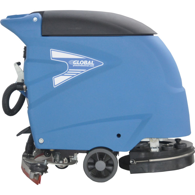 Global Industrial™ Electric Walk-Behind Auto Floor Scrubber 18" Cleaning Path - Corded