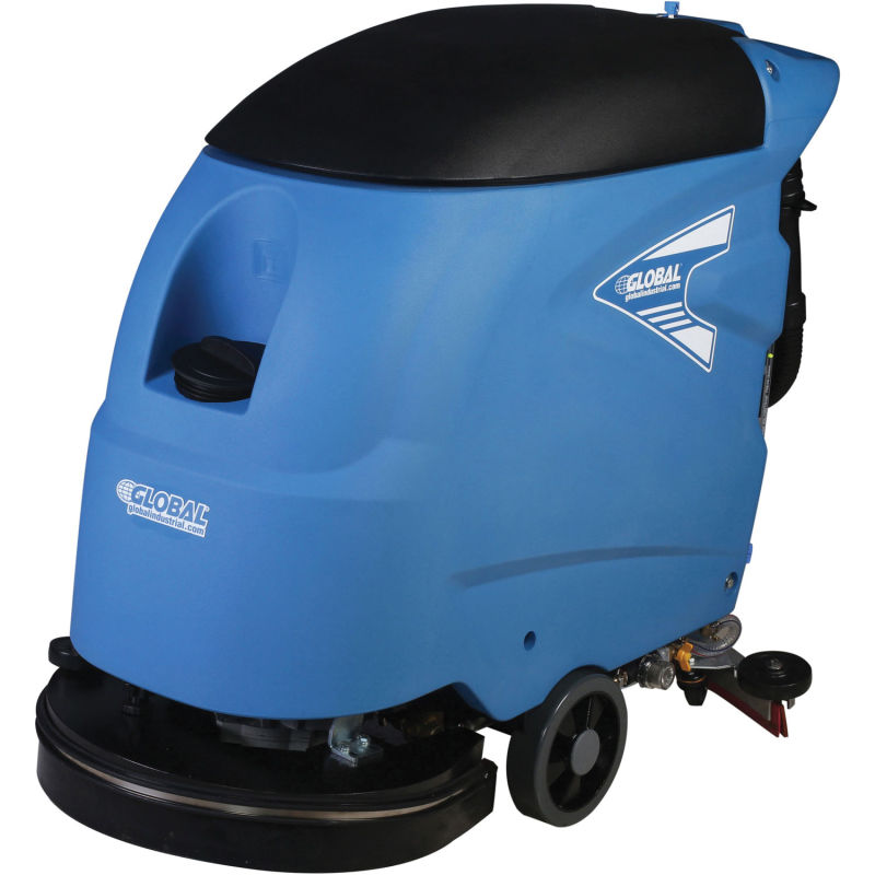 Global Industrial™ Electric Walk-Behind Auto Floor Scrubber 18" Cleaning Path - Corded