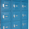 Global Industrial™ Locker Six Tier 12x12x12 18 Door Ready To Assemble Blue
