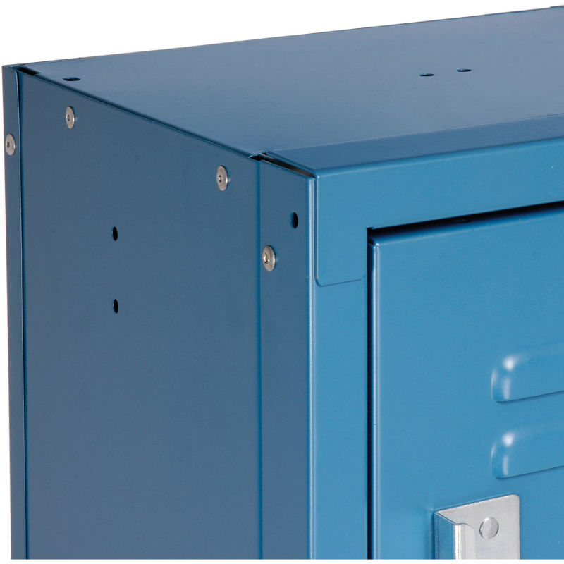 Global Industrial™ Locker Six Tier 12x12x12 18 Door Ready To Assemble Blue