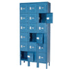 Global Industrial™ Locker Six Tier 12x12x12 18 Door Ready To Assemble Blue