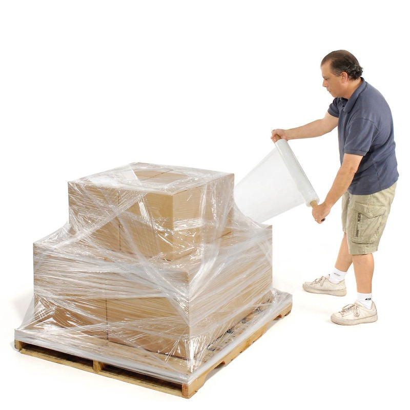 Stretch Wrap 20 x 1000' x 60 Gauge With Extended Core Handle - Pkg Qty 4