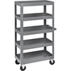Global Industrial™ Multi-Level Steel Shelf Truck with 5 Shelves 30 x 16 800 Lb. Capacity