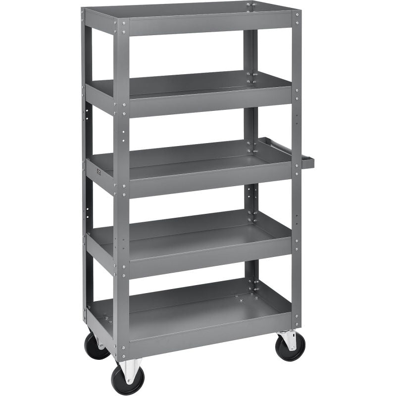 Global Industrial™ Multi-Level Steel Shelf Truck with 5 Shelves 30 x 16 800 Lb. Capacity