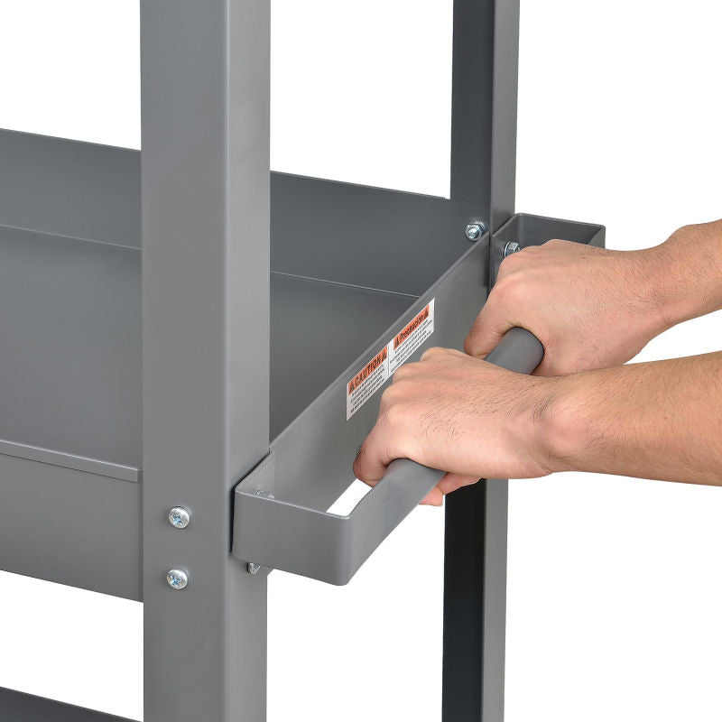 Global Industrial™ Multi-Level Steel Shelf Truck with 5 Shelves 30 x 16 800 Lb. Capacity