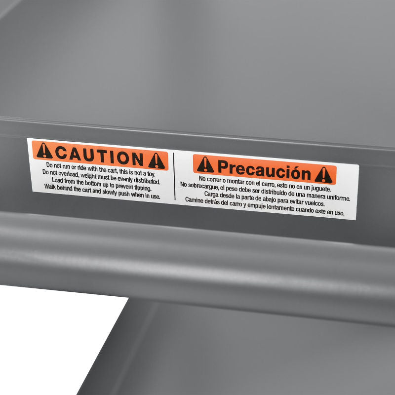 Global Industrial™ Multi-Level Steel Shelf Truck with 5 Shelves 30 x 16 800 Lb. Capacity