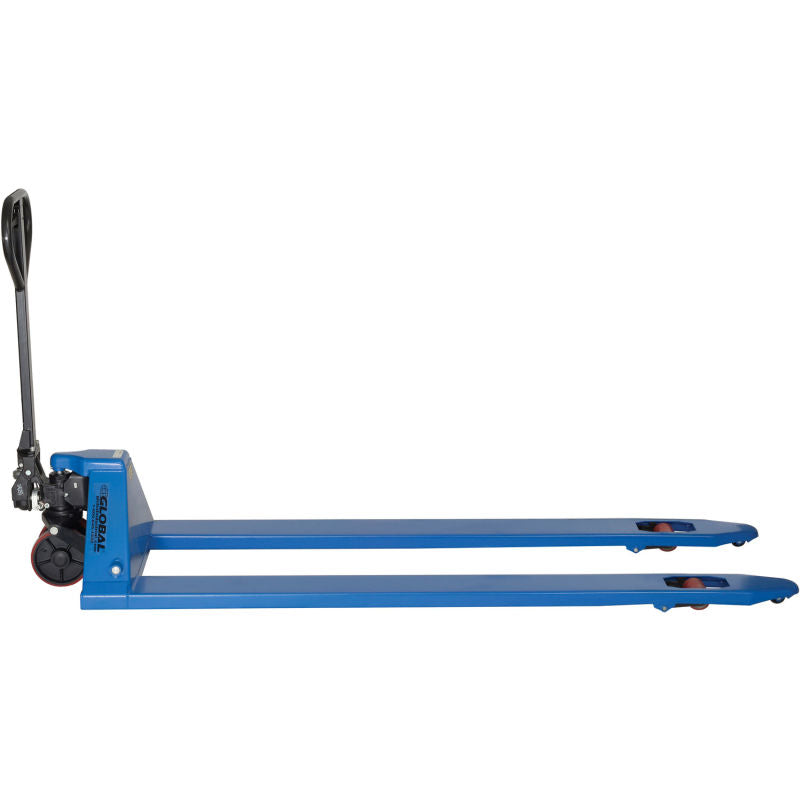 Global Industrial™ Premium Extra-Long Fork Pallet Jack Truck 27 x 78 Forks 4400 Lb. Capacity