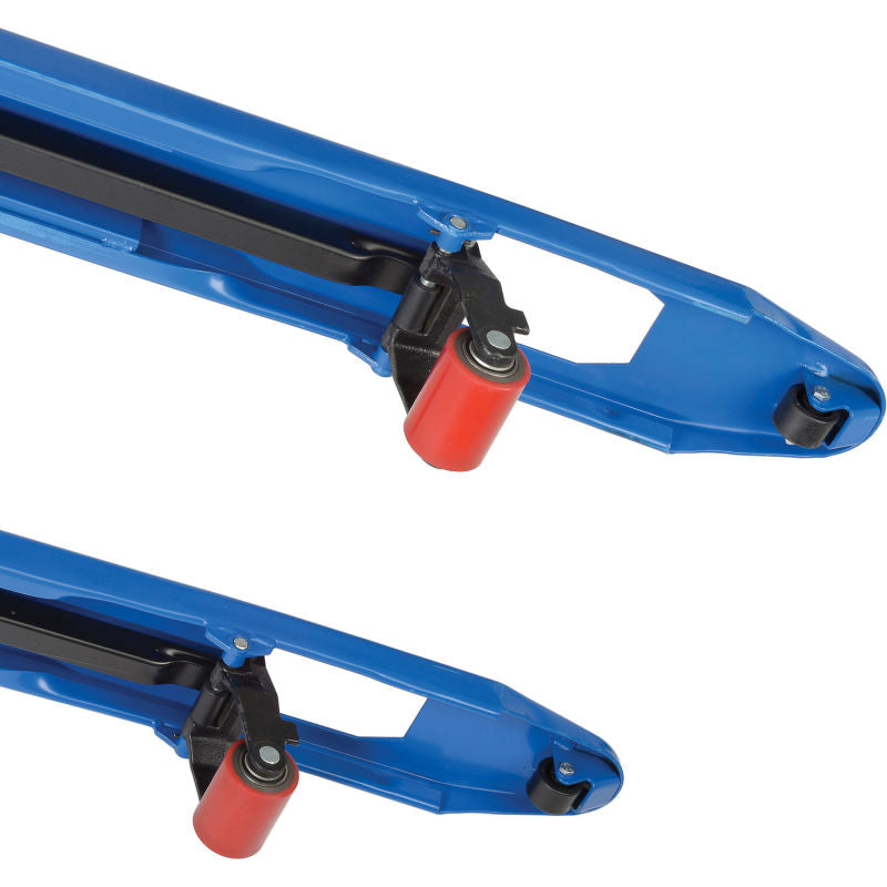 Global Industrial™ Premium Extra-Long Fork Pallet Jack Truck 27 x 78 Forks 4400 Lb. Capacity