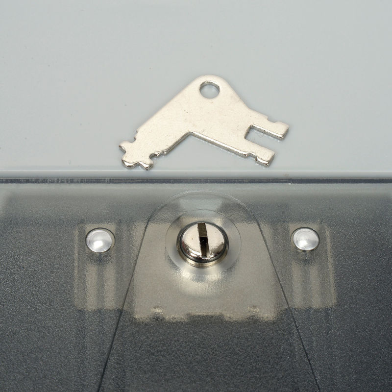 GP Georgia-Pacific Translucent Smoke Push Paddle Roll Paper Towel Dispenser - 54338