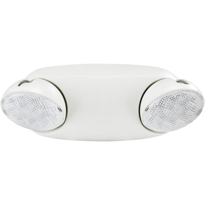 Global Industrial™ 2 Head Round LED Emergency Light w/ Adjustable Optics, Ni-Cad Battery Backup