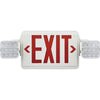 Global Industrial™ Combo LED Emergency Exit Sign, Red Letters, Ceiling & Wall Mount