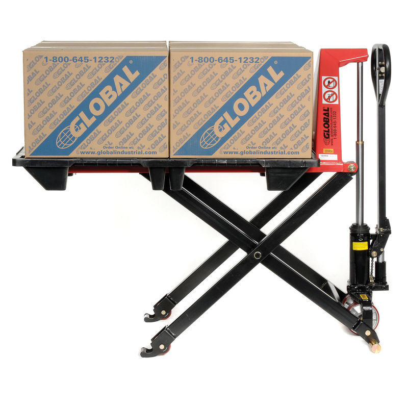 Global Industrial™ Manual High-Lift Skid Jack Truck 2200 Lb. Capacity - 27 x 45 Forks