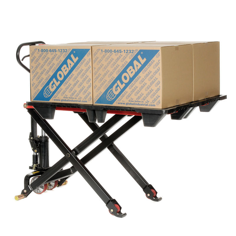 Global Industrial™ Manual High-Lift Skid Jack Truck 2200 Lb. Capacity - 27 x 45 Forks