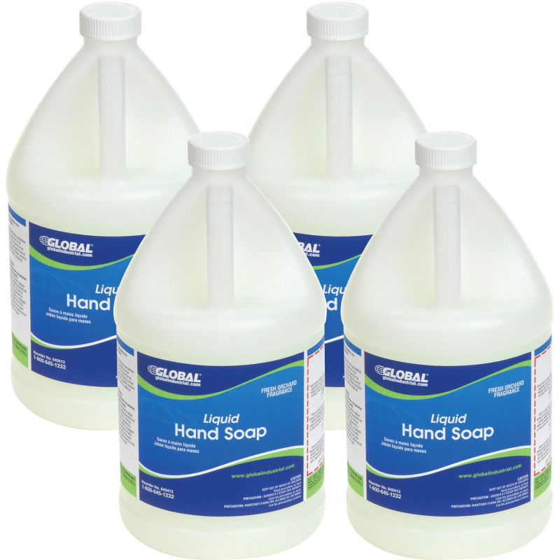 Global Industrial™ Liquid Hand Soap - Case Of Four 1 Gallon Bottles